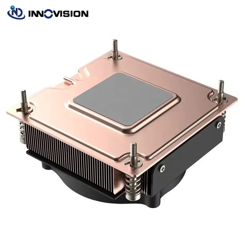 BOLRZO High Quality 1U Server Heatsink with Steam Chamber Active Central Processor Cooler for LGA1700 78x78MM 145W TDP