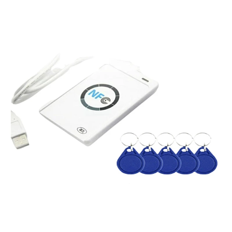 Программатор ACR122U ISO14443 Устройство чтения смарт-чипов 13,56 МГц Клон тегов Копировальный аппарат NFC Дубликатор RFID Дубликатор (B)