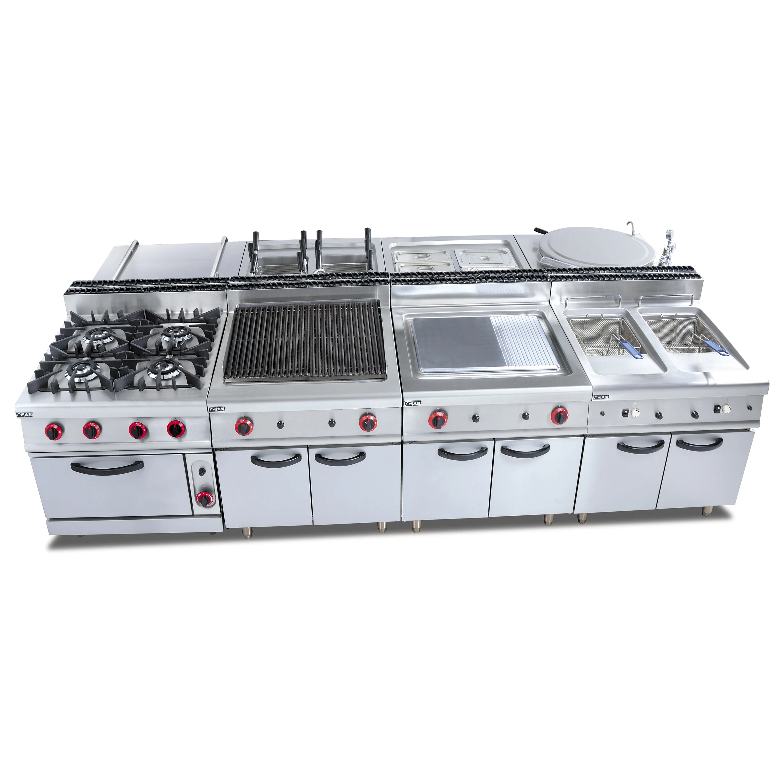Commercial Kitchen Appliances Stainless Steel Restaurant Cooking Equipment Electric Power Source
