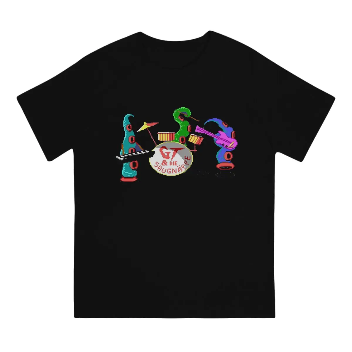 Day Of The Tentacle Maniac Mansion T Shirt Grunge Men's Tees Summer Clothing Harajuku Crewneck TShirt