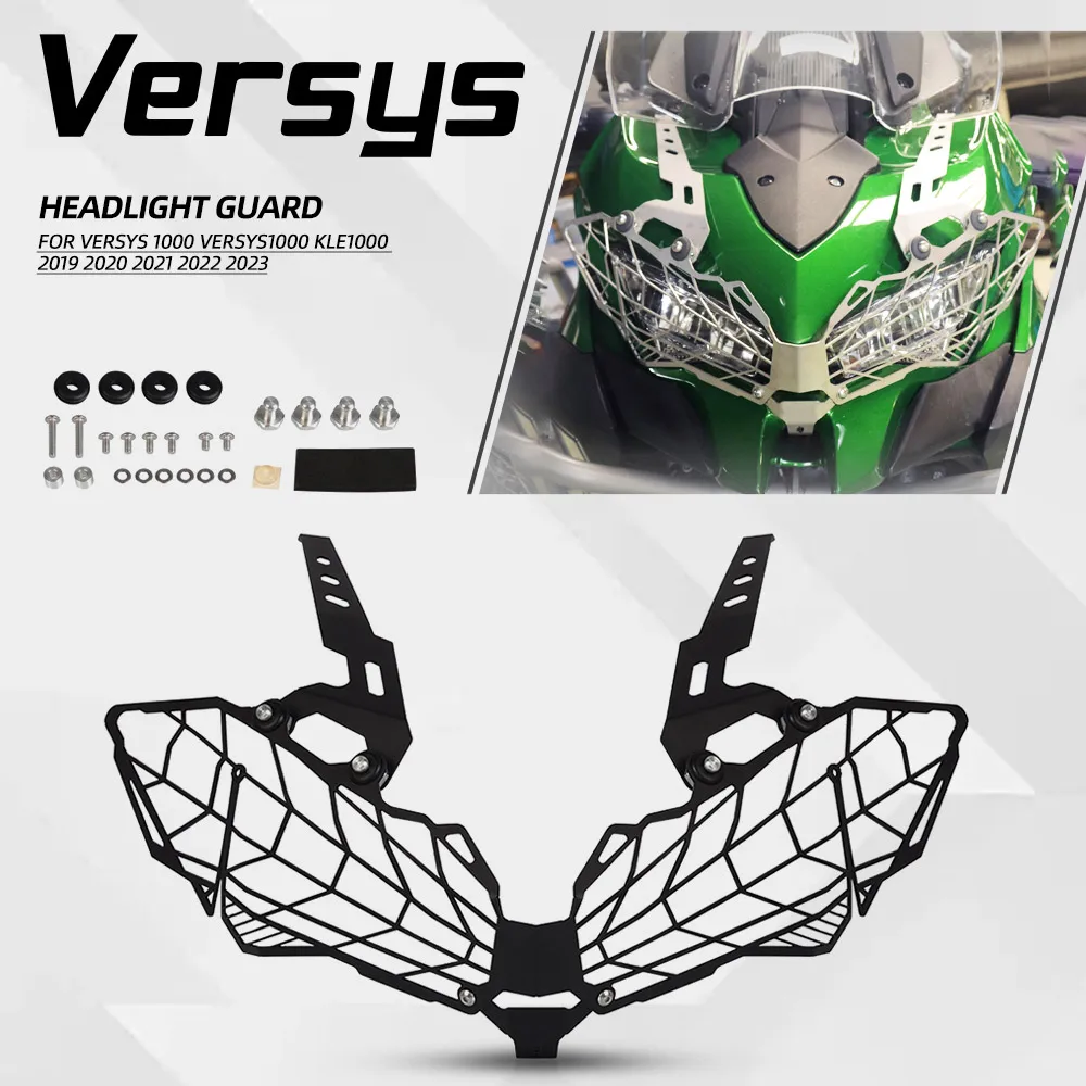 Motorcycle Headlight Guard Protection Net Protective Cover For KAWASAKI Versys 1000 VERSYS1000 KLE1000 2019 2020 2021 2022 2023