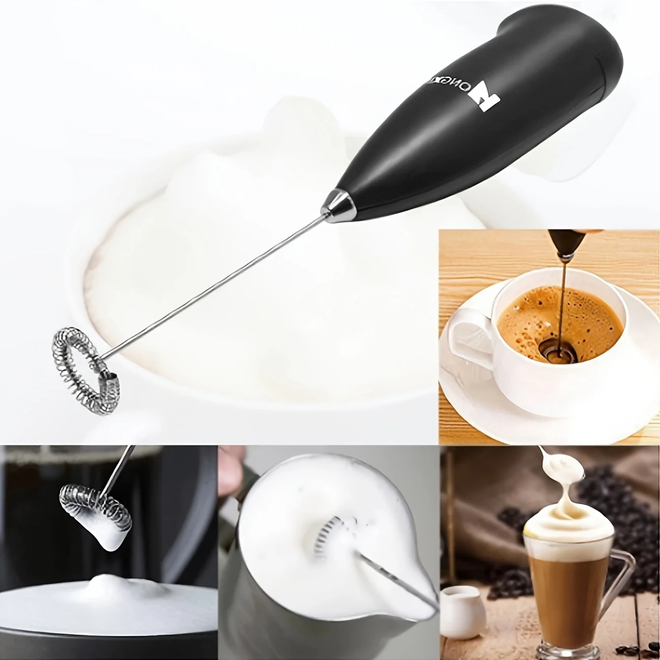 Milk Froth Handheld Whisk Coffee Coffee Blender Egg Chocolate/cappuccino Milkshake Mini Portable Blender Kitchen Blender Tool