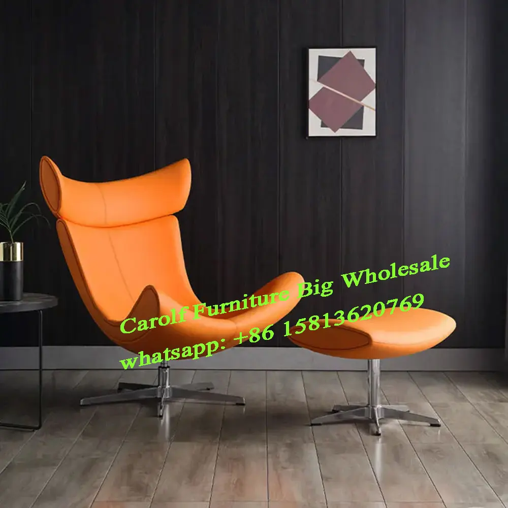 

modern imola leather chair living room home furniture leisure single sofa chair lounge chairs and ottoman