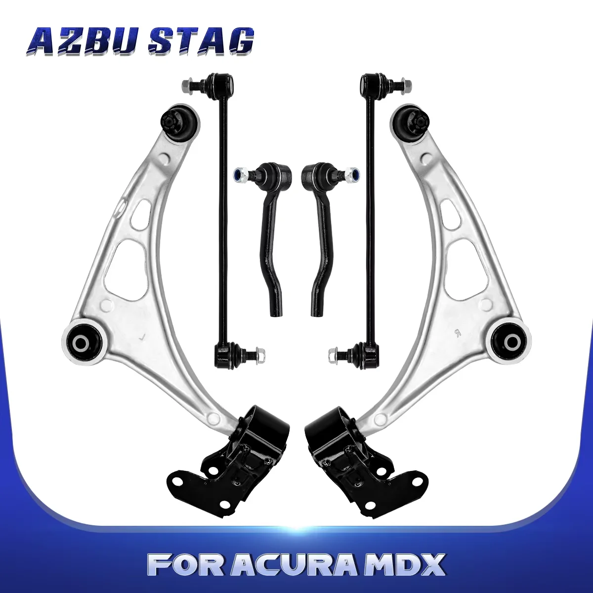 

AzbuStag Front Lower Control Arm Suspension Sway Bar Link6Pcs Kits for Acura MDX Honda Pilot Passport Ridgeline 2014-2022