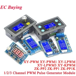 1Hz-150Khz XY-KPWM PWM Signal Generator Pulse Frequency Duty Cycle Adjustable Module Board LCD Display 1 2 3 Channel Square Wave