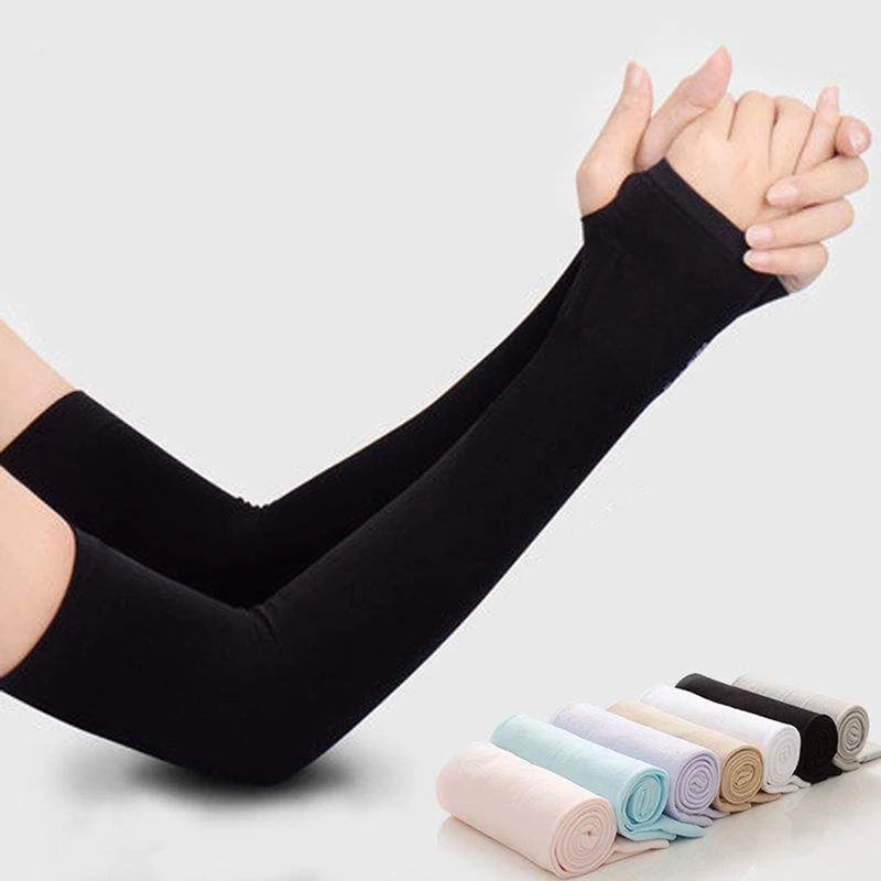 

【IIOO】Ice Silk Sleeve Sunscreen Cuff Arm Uv Sun Protect AntiSlip Summer Outdoor Riding
