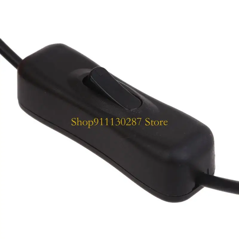 J1HC Dual-Port USB سلك سلك امتداد مع مفاتيح إمدادات الطاقة لجهاز متعدد