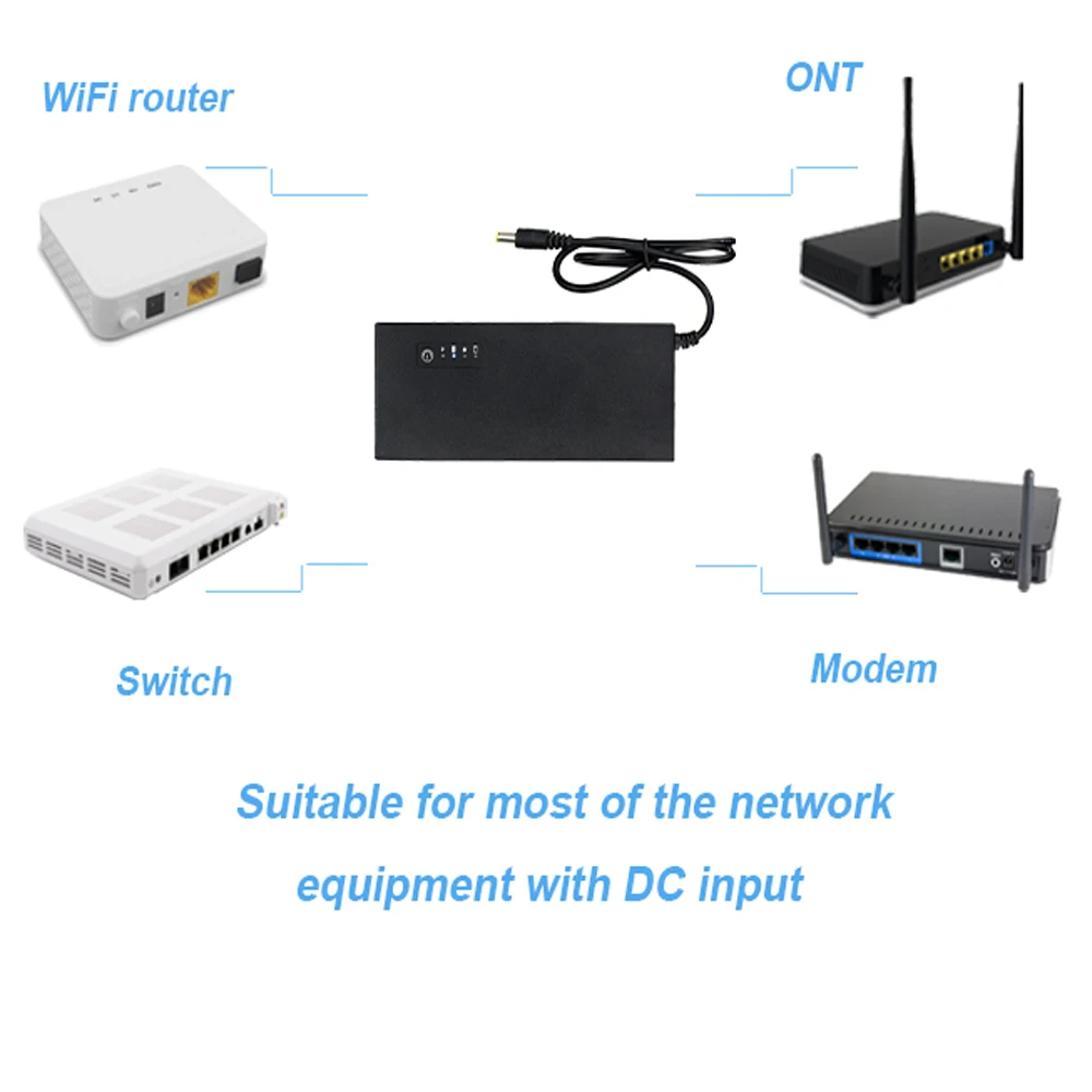 Portable External Battery Pack 6000mah Mini UPS DC Power bank 12V 12volt 1A 2A 3A For Wifi Router Camera Modem LED strip