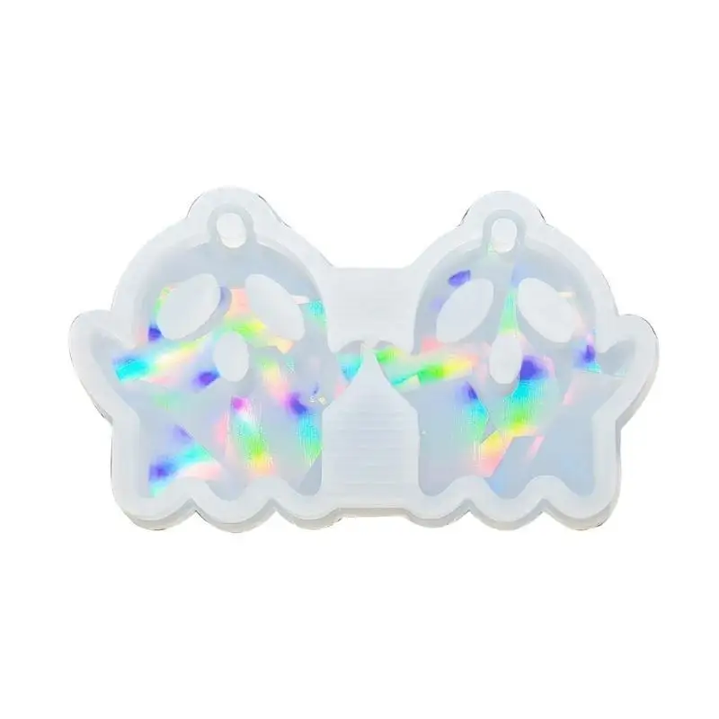 

9HJK милый призрак Голографический светлый теневой плесень Серьера орнамент плесень