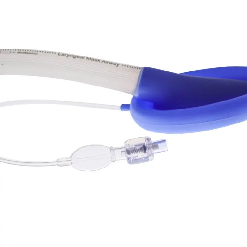 Mascarilla laríngea de silicona desechable Califed, máscara de cojín suave con tubo de respiración para anestesia de las vías respiratorias para