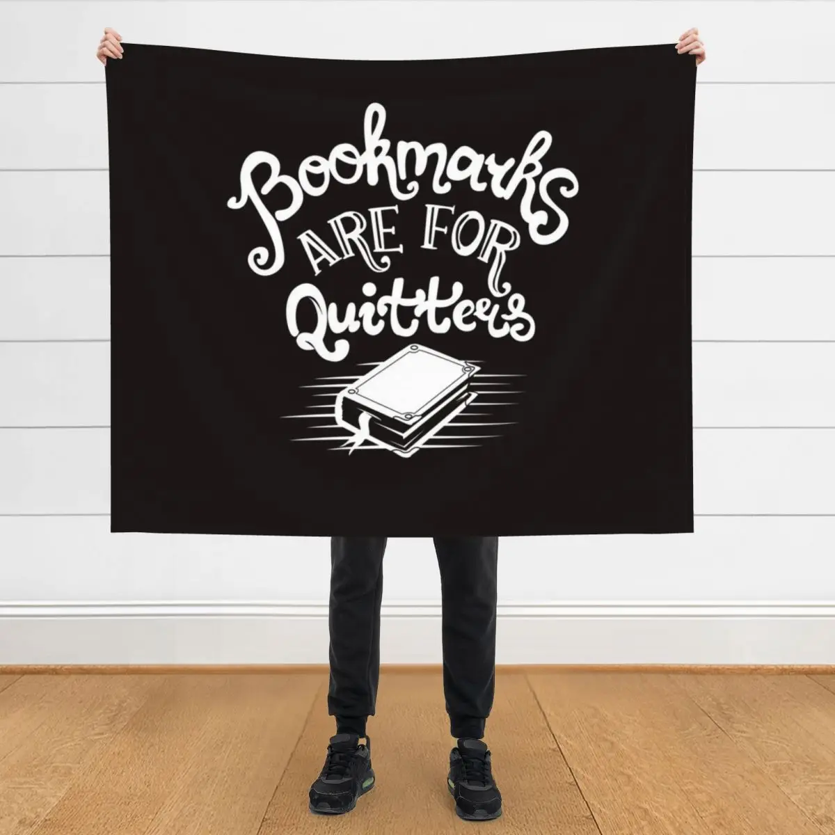 

Bookmarks are for quitters Throw Blanket Polar cosplay anime for sofa Blankets