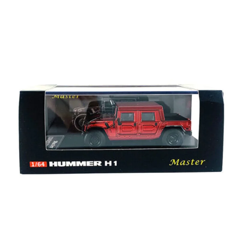 Vehicle Toy Models Rare Master 1/64 HUMMER H1 Pickup Off-Road Diecast Model  For Collection