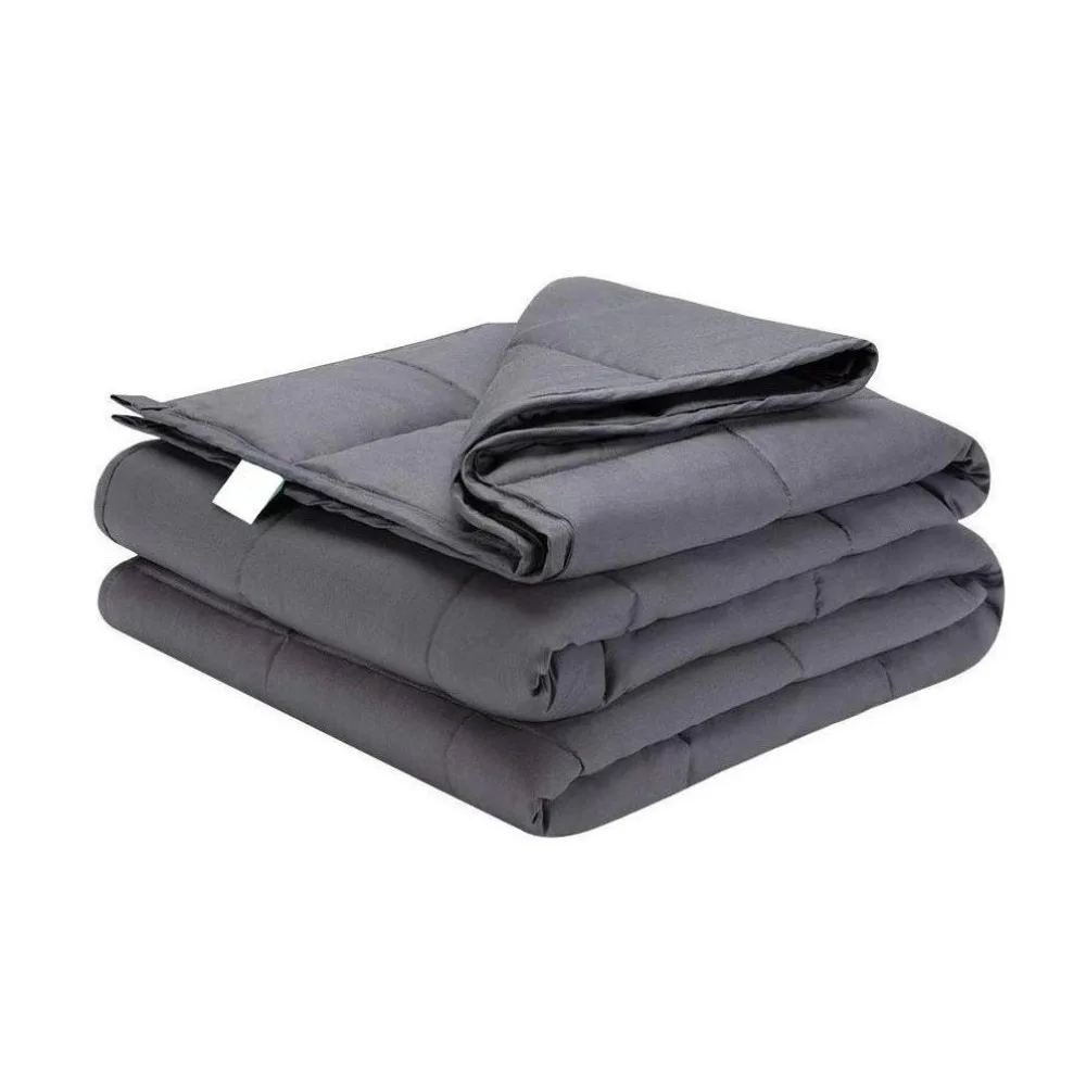 

3 Sizes Weighted Blanket Heavy Weight Quilted Design Tranquility Blanket Soft Material Breathable Fabric Decompression Sleep Aid