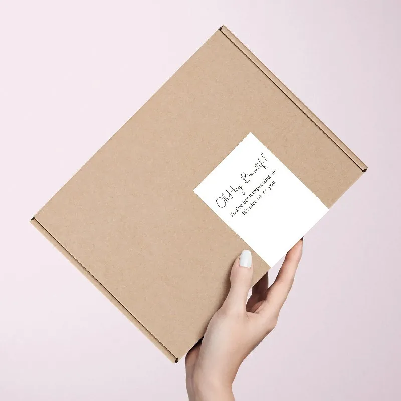 10-50pcs Thank You Stickers Seal Labels Open Me Nice To Meet You Too Sticker For Small Business Packaging Decoration Gift Box