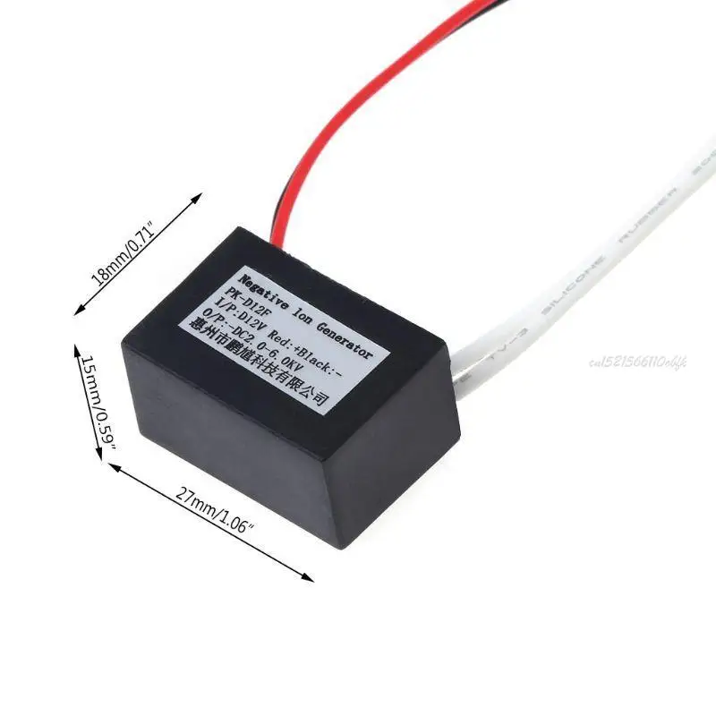 27RB Новый для 12V Высокопроизводительный воздушный ионизатор воздушный ионный ионный генератор с отрицательным ионным DIY