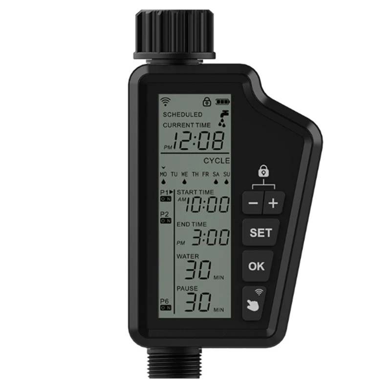 A95I-Tuya Wifi Smart Watering Timer,Automatic Digital Garden Irrigation Controller For Smart Life APP Alexa Google Home