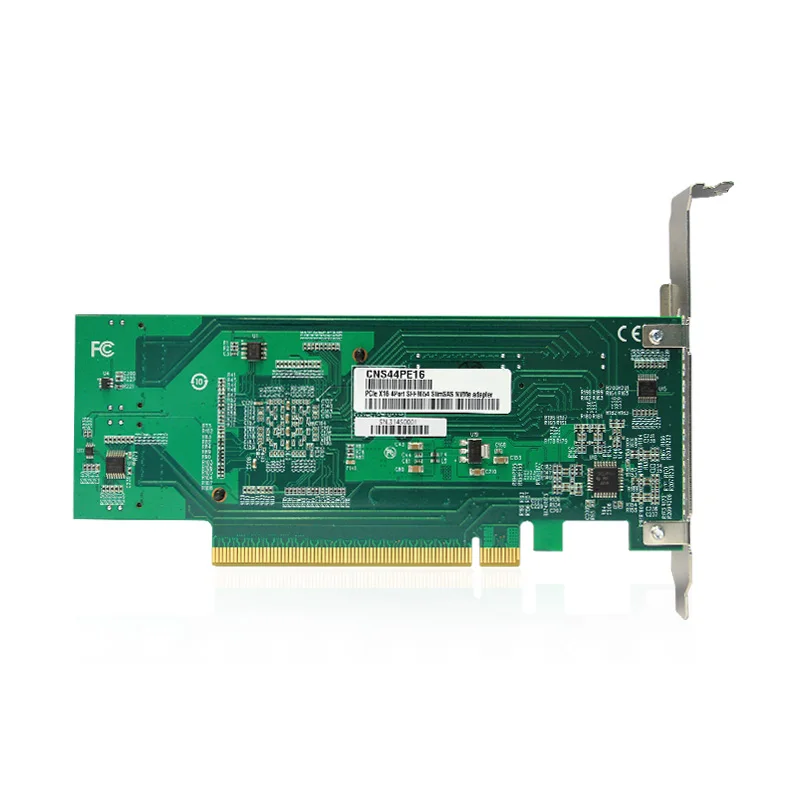 CEACENT CNS44PE16 NVMe SSD to PCIe Adapter, PCIe 3.0 x16 4*SFF-8654(x8) for NVMe U.2 or PCIe Extend, No PCIe Bifurcation Need