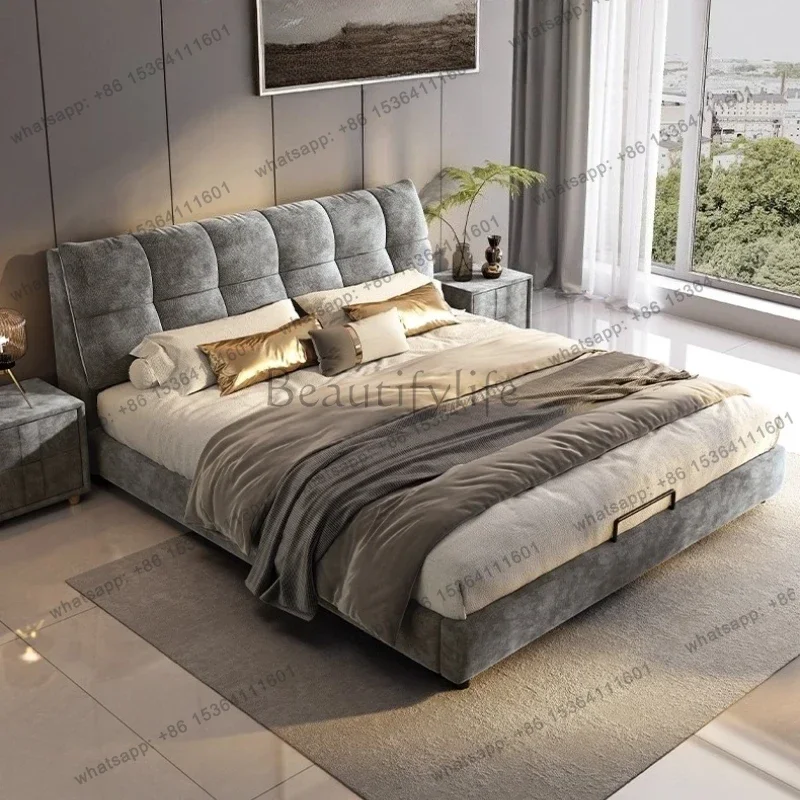 King Size Bed Base Beds And Frames Double Beds King Size Bed Frames With Head Board Furniture For Home Nordic