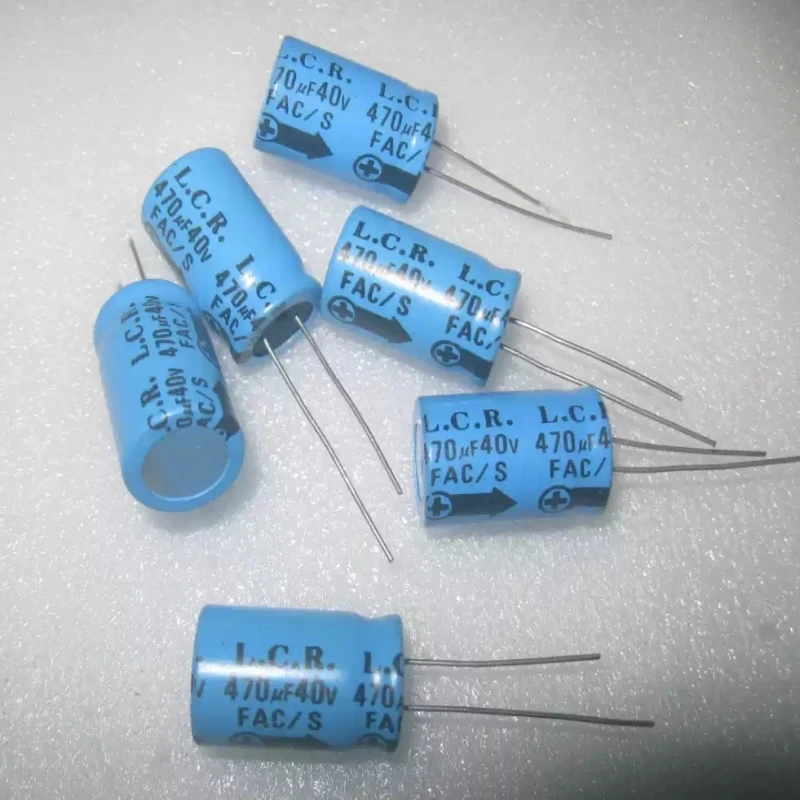 

British veteran LCR 470UF 40V FAC series antique fever capacitor 13MMX20MM