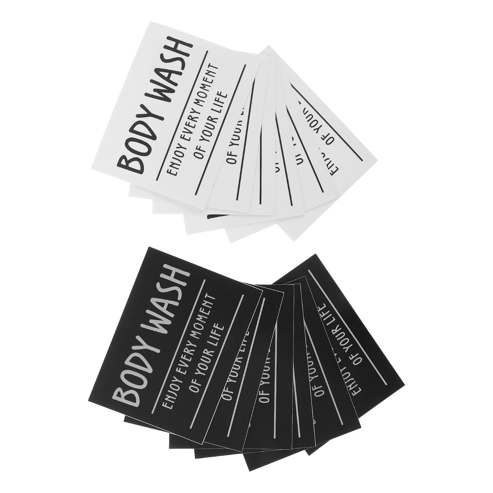 12Pcs Bathroom Labels Waterproof Adhesive Sticker for Glass Bottles Hand Soap Shampoo Conditioner Lotion Organization