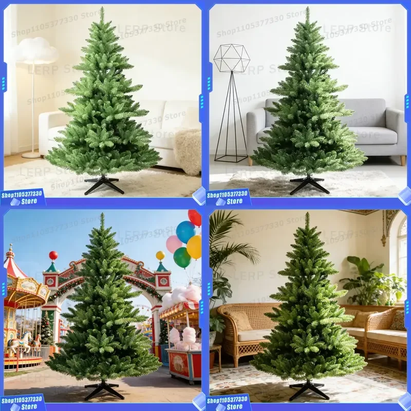 90cm 120cm 150cm Artificial Christmas Tree with Metal Stand Realistic Fir Branches for Home Holiday Decoration 180cm 210cm