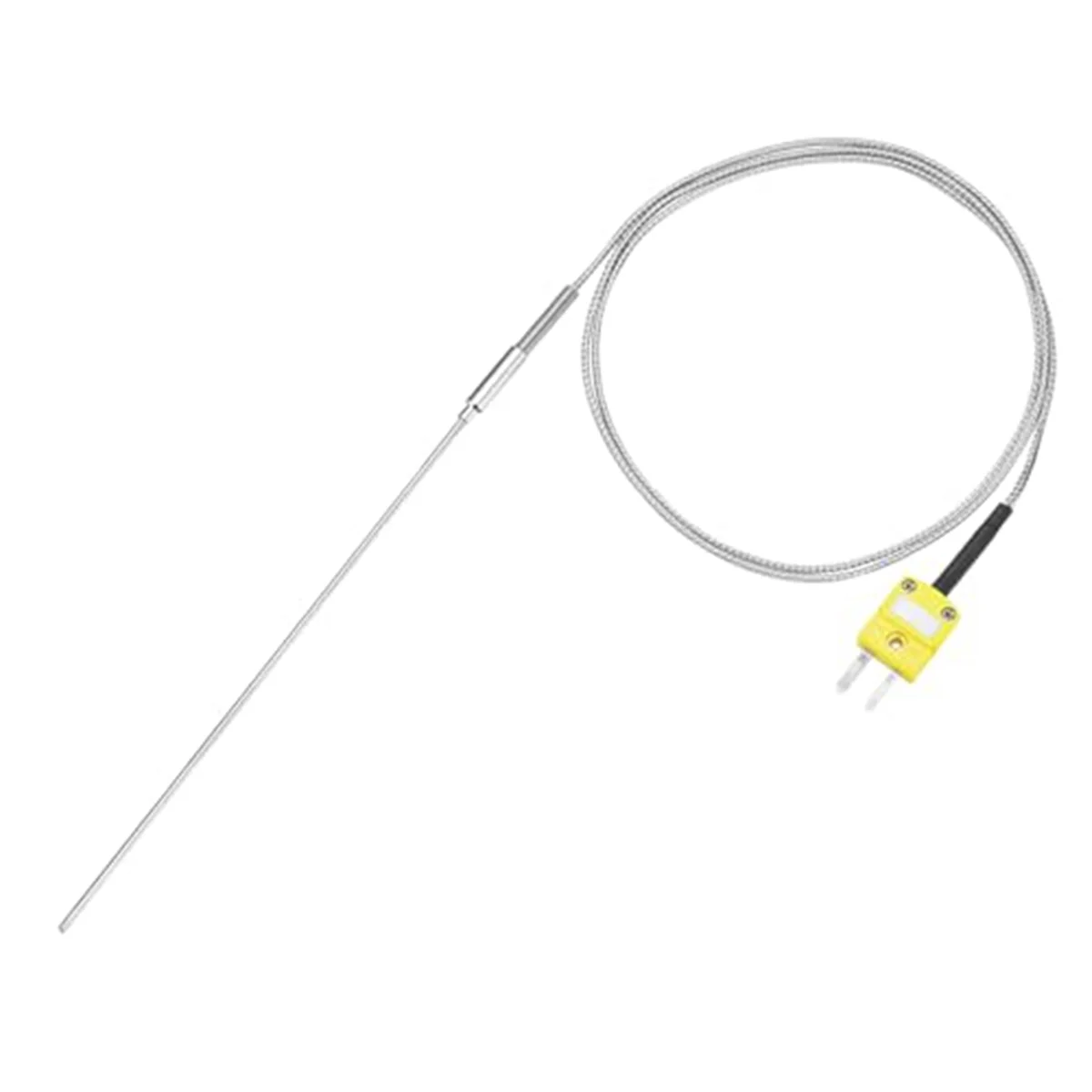 K Type Thermocouple with Plug, Meter Temperature Sensor Probe -50 to 1100°C,3.3ft Wire 1x150mm