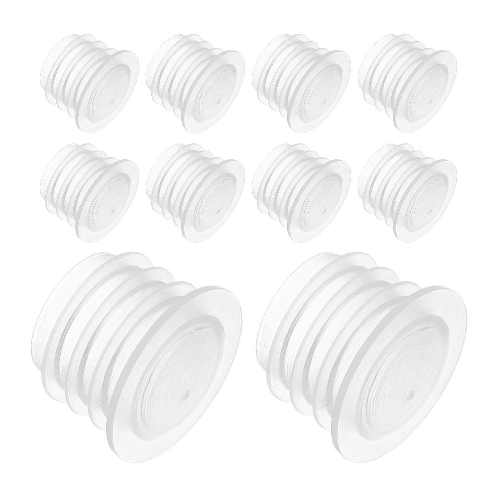 

100pcs Clear Plastic Bottle Stoppers Leakproof Salt Pepper Shaker Caps Reusable Replacement Plug Pull Ring Beverage Pots