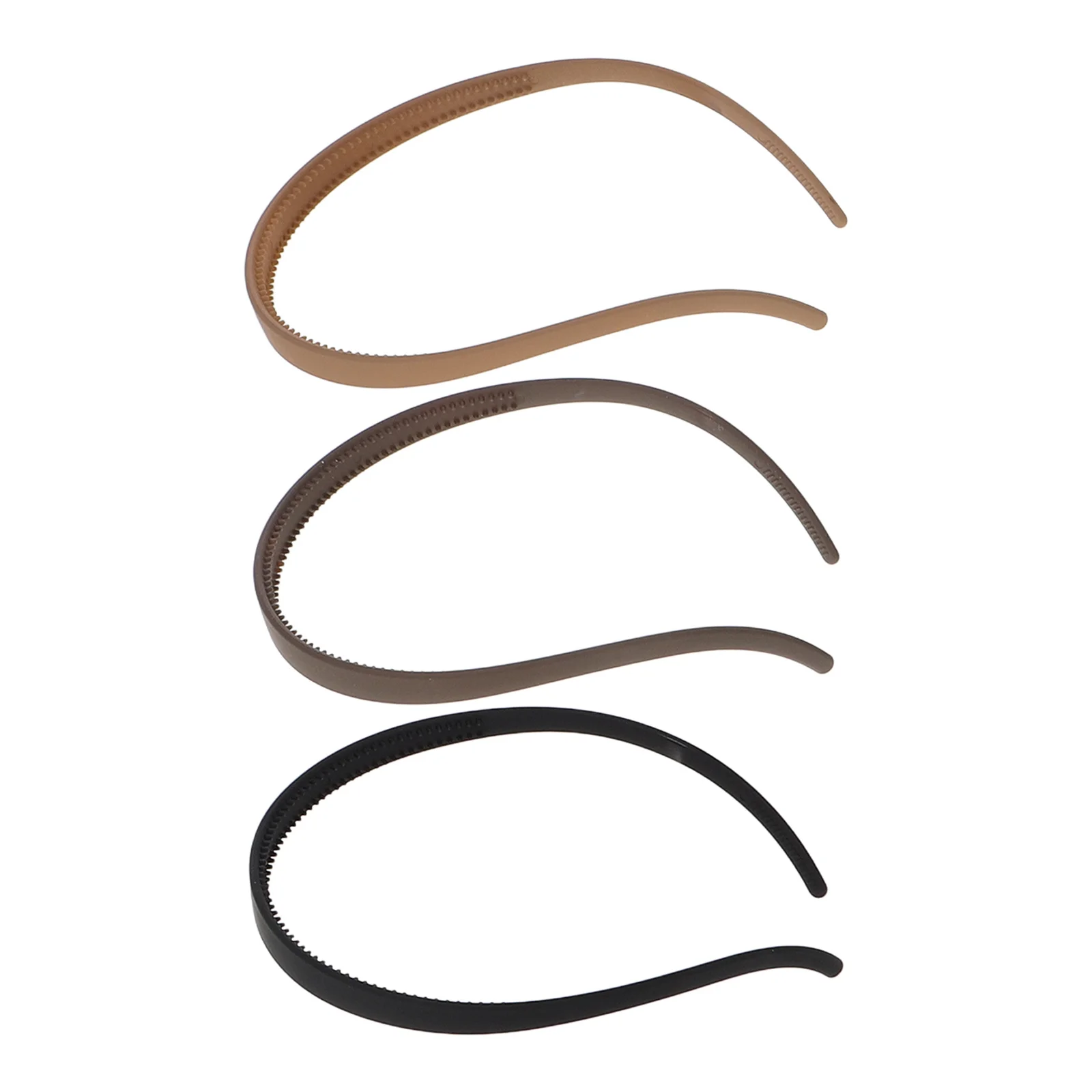 

3Pcs Non Slip Plastic Headbands with Teeth Ushaped Comfortable Hair Bands for Women Facial Skincare Simple Solid Color Daily Use