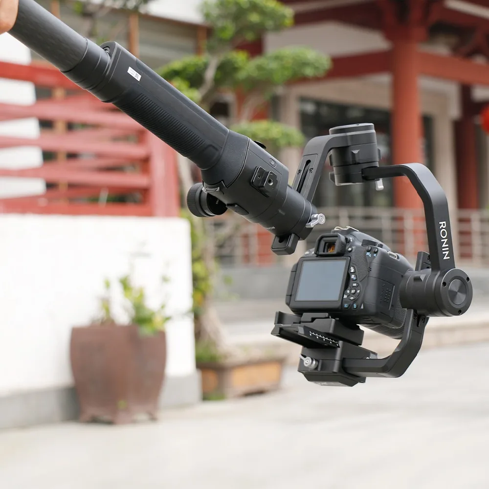 Dla Ulanzi AgimbalGear DH10 ręczny tyczka przedłużająca z włókna węglowego dla DJI Ronin S stabilizator Gimbal akcesoria przedłużyć biegun