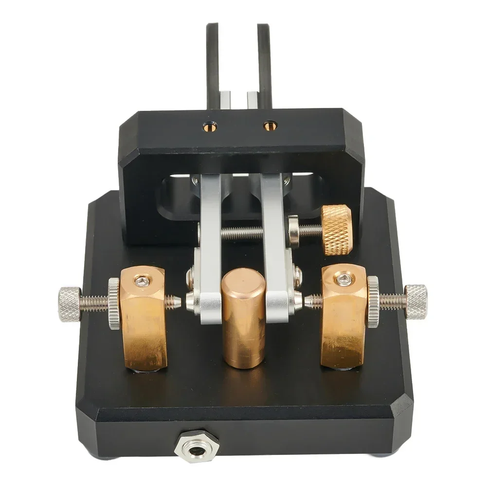 1 Pc Shortwave CW Transmitter Automatic Morse Keyer Dual-Paddle Telegraph Key CW Key For Ham Radio Users 3.5mm Audio Interface