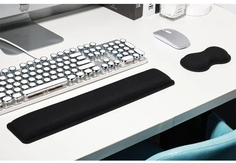 Gaming-Handgelenkauflage-Set Mauspad Tastaturunterlage Ergonomische Schreibtischunterlage für Büro und Gaming in 3 Größenoptionen – Detail 7
