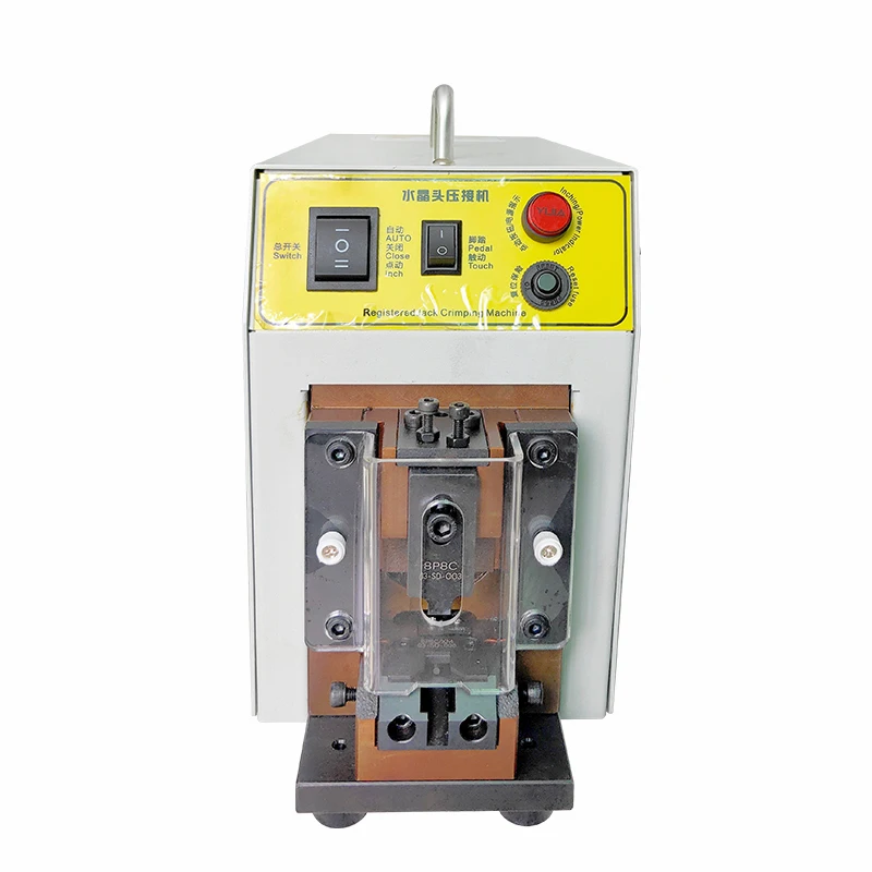RJ45 Crystal Head Crimping Machine, Semi-automatic Rj45 Internet Cable Crimping Machine Press Crystal Head Machine