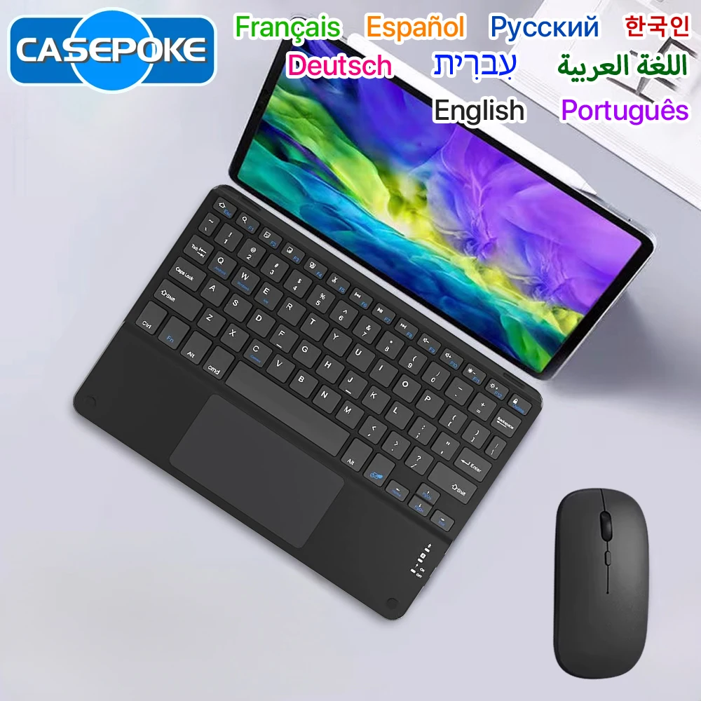 2025 Mini Bluetooth Беспроводная клавиатура и мышь Перезаряжаемая для Android IOS Windows iPad Xiaomi Планшетный телефон ПК Сенсорная клавиатура