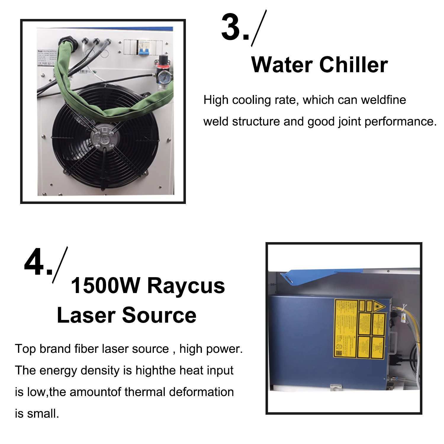 4 in1 Fiber Laser Welding Machine 1000W 1500W 2000W JPT Raycus MAX Laser Welding Cutting Cleaning for Stainless Steel Brass