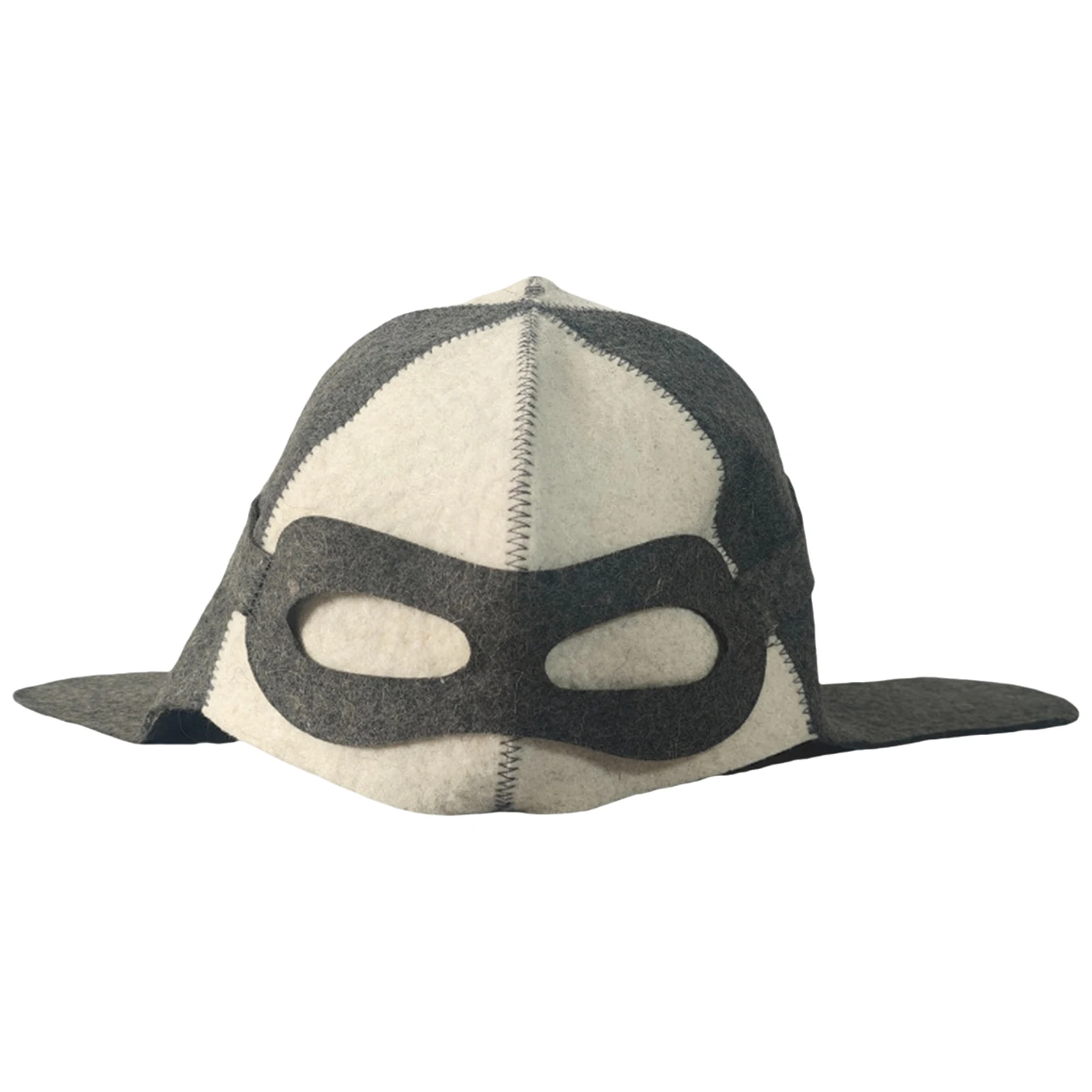 Men Women Color-blocked Pilot Felt Sauna Hat Water-absorbing Heat-insulating Bath Cap for Adult Steam Room Spa Casual Daily Life 4