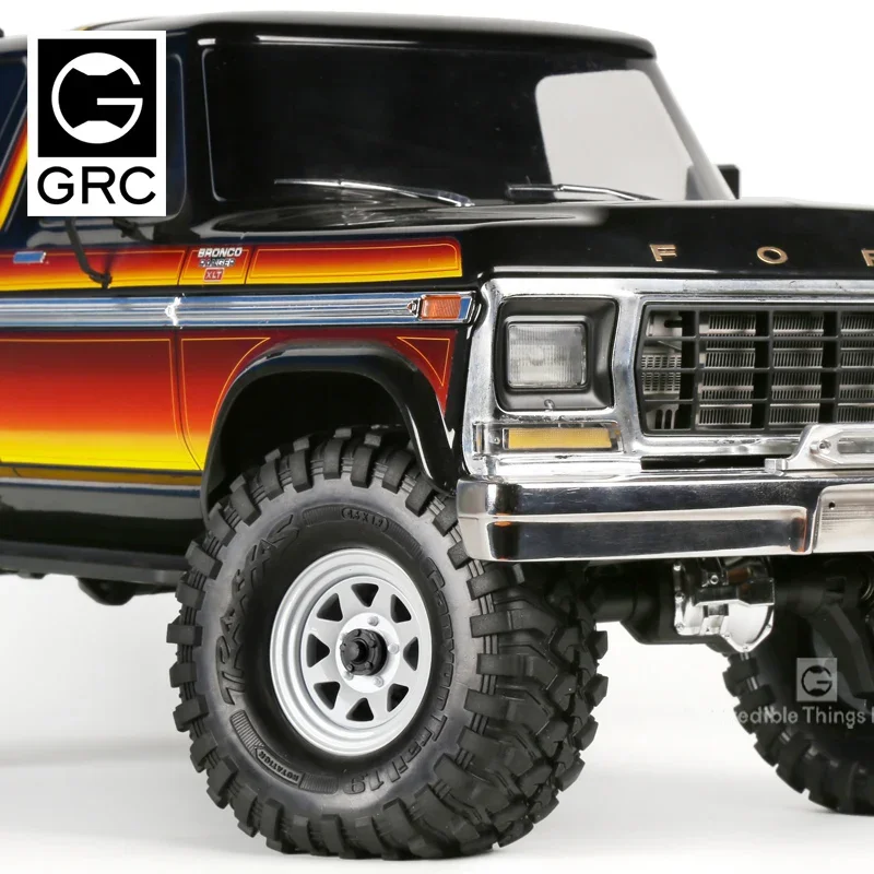 GRC 1.9 Inch Heavy & Old-fashioned Metal Wheel Rim #G04 For 1/10 Crawler TRX4 Bronco SCX10 RC4WD AT4 MST CFX RedCat #GAX0130G/W