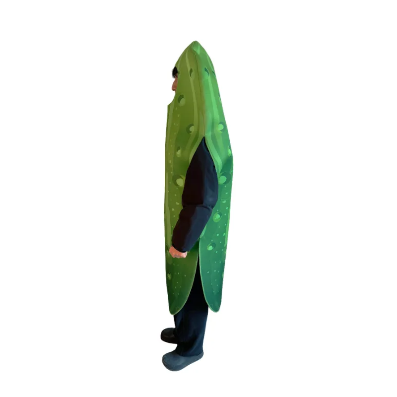 Adult Green Cucumber Costumes For Men Funny Food Couple Vegetable Outfits Costume Women Purple Eggplant Halloween Dress Up 2026