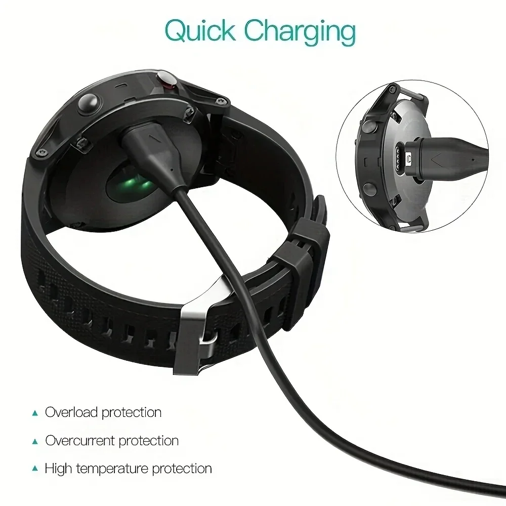 Charger Dock For Garmin Fenix 8 43 47 51MM/7 7S 7X/5 5S 5X/6 6S 6X/Venu 2 2S/Forerunner 245 645 955 Watch USB Charging Stand - Image 3
