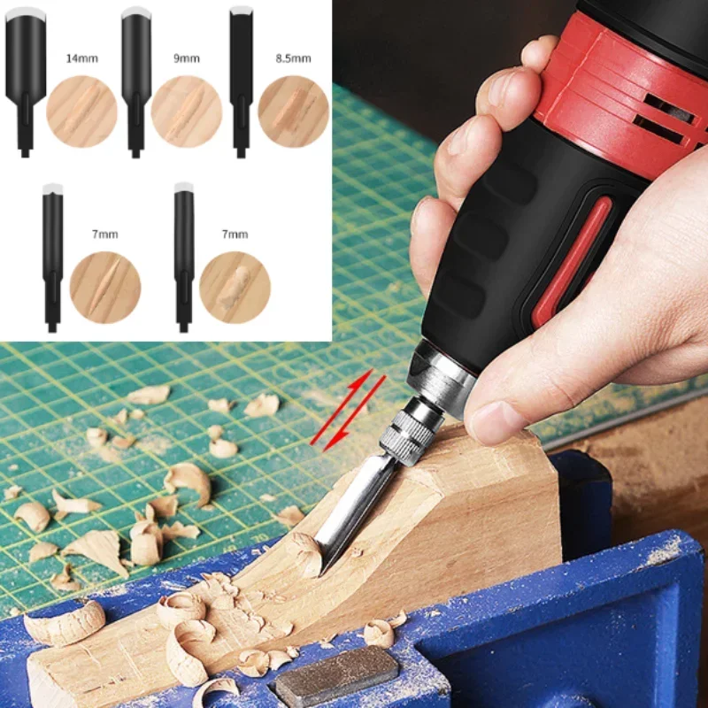 1/5Pcs Electric Carving Knife Chisel for Wood DIY Woodworking Electric Wood Carving Pen For Root Carpentry Chisel Wood Cutter