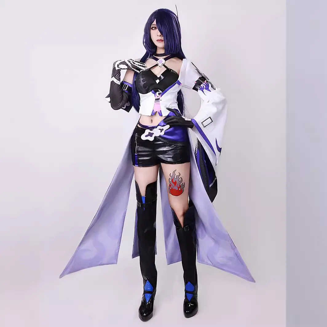 COSER TRIBE Honkai: Star Rail Acheron Women Cosplay Costume Cos Game Anime Party Uniform Hallowen Play Role Clothes Clothing