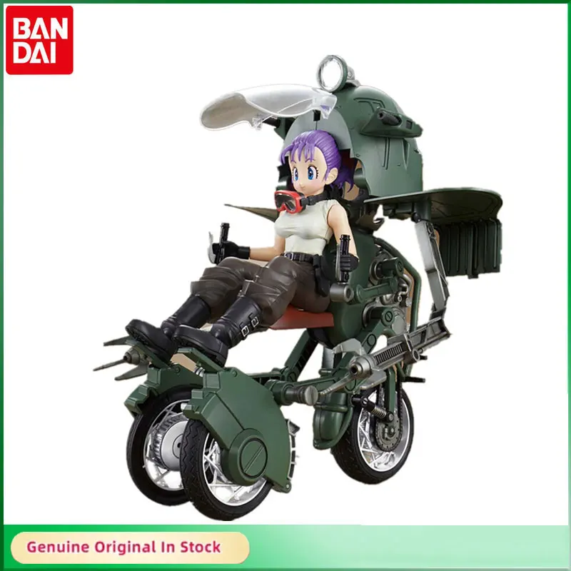 BANDAI Original Figure-rise Dragon Ball Z Bulma Motorcycle Torankusu Frieza Bejīta Yonsei Spaceship Spaceship Assembly Kit Model