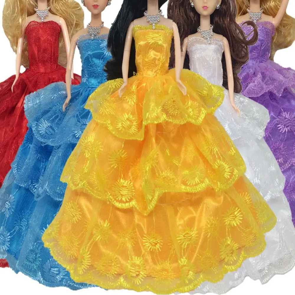

30cm 2021 Gift Girl Floral Clothes Accessories Dolls Dress Casual Wear