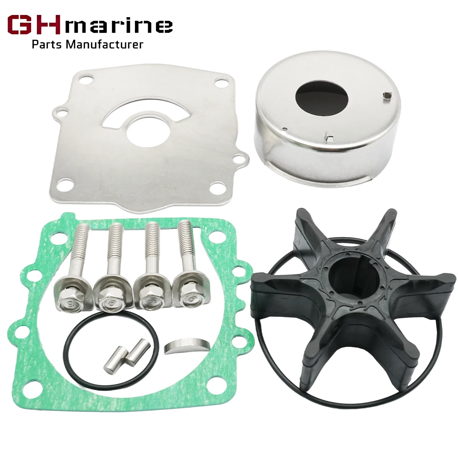 

Water Pump Impeller Repair Service Kit for Yamaha Marine 150 175 200 225 250 300 HP Outboard Engines 61A-W0078-01 61A-W0078-A3