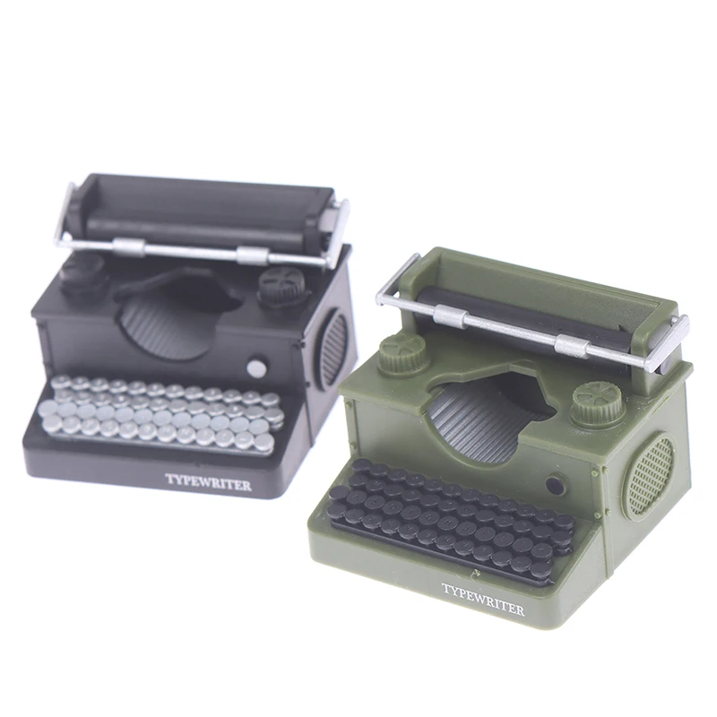 1 個シミュレーションヴィンテージタイプライタードールハウスミニチュア 1:12 スケール妖精人形ホームライフシーン家具おもちゃ