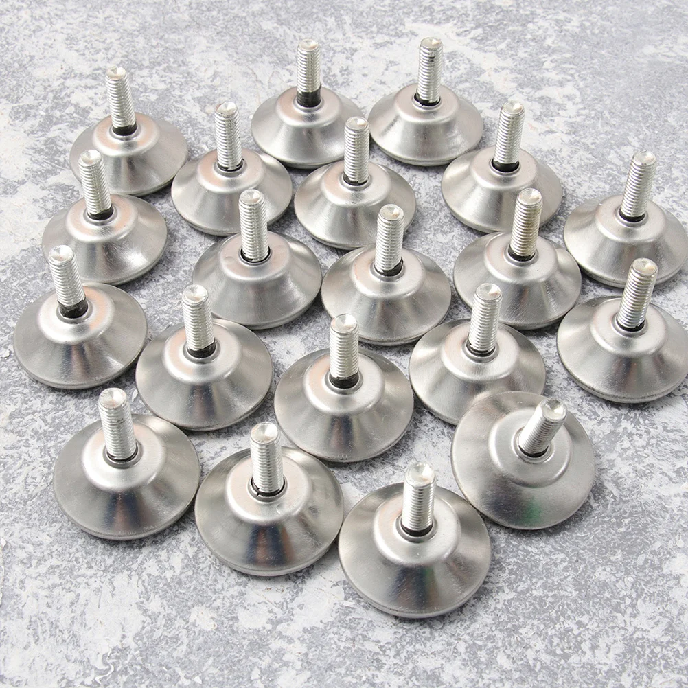 

20Pcs Furniture Adjustment Pads Nail Fine Workmanship Texture Excellent Protection for Floors Furniture Levelers