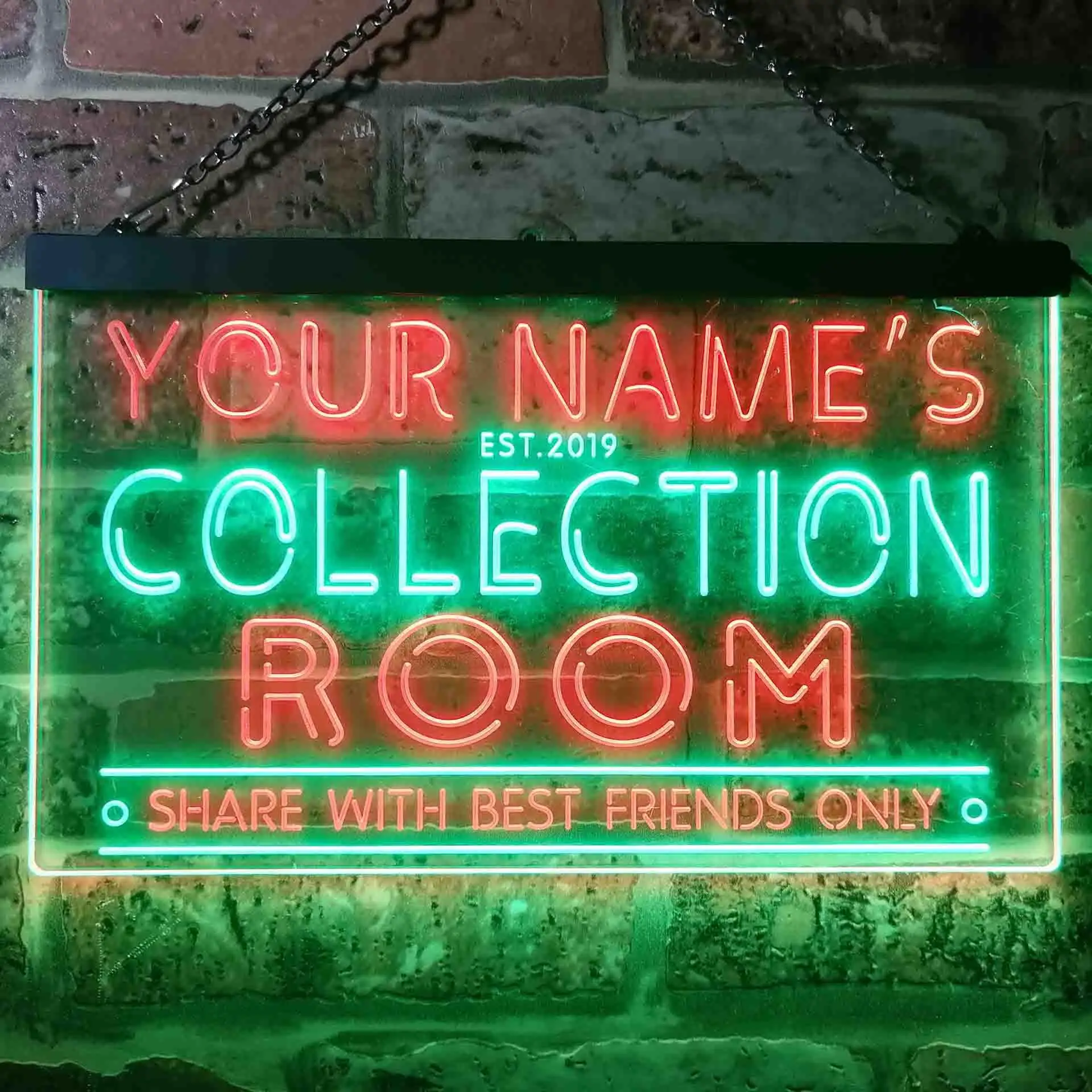 

Personalized Collection Room Decor Dual Color Led Neon Sign st6-tn1-tm