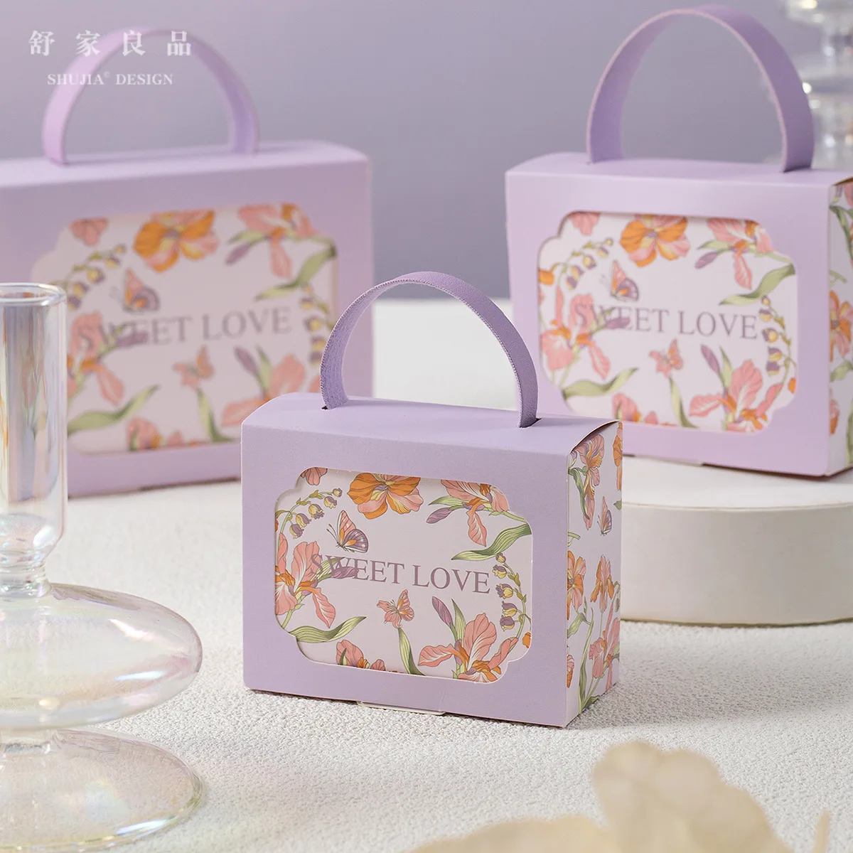 30PCS Wedding Candy Box Wedding Companion Gift Box Engagement Candy Box Wedding Gift Packaging Box Handheld Empty Box