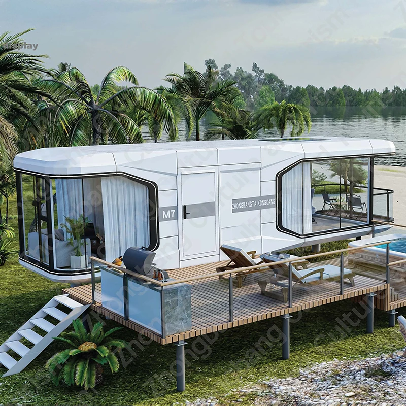 

Container House Capsule for Outdoor Modern Space Capsule Studio Mobile Home Quick Installation