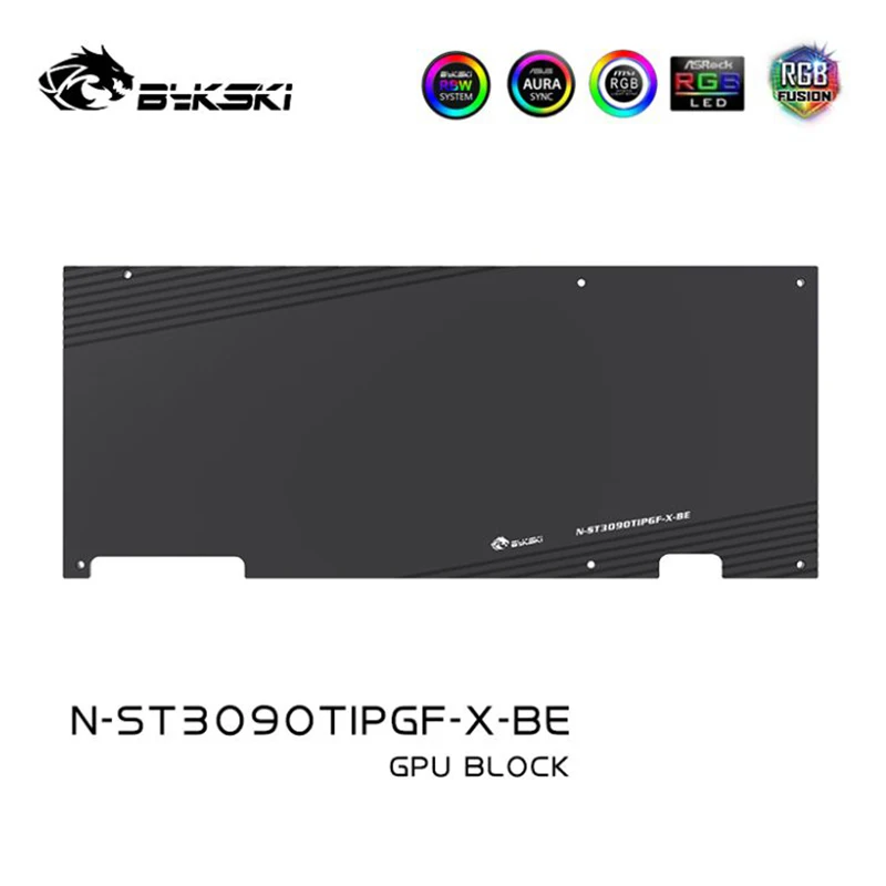 Bykski GPU Blocco di raffreddamento ad acqua per ZOTAC Geforce RTX 3090Ti AMP EXTREME HOLO, GPU Sistema di raffreddamento a liquido, N-ST3090TIPGF-X