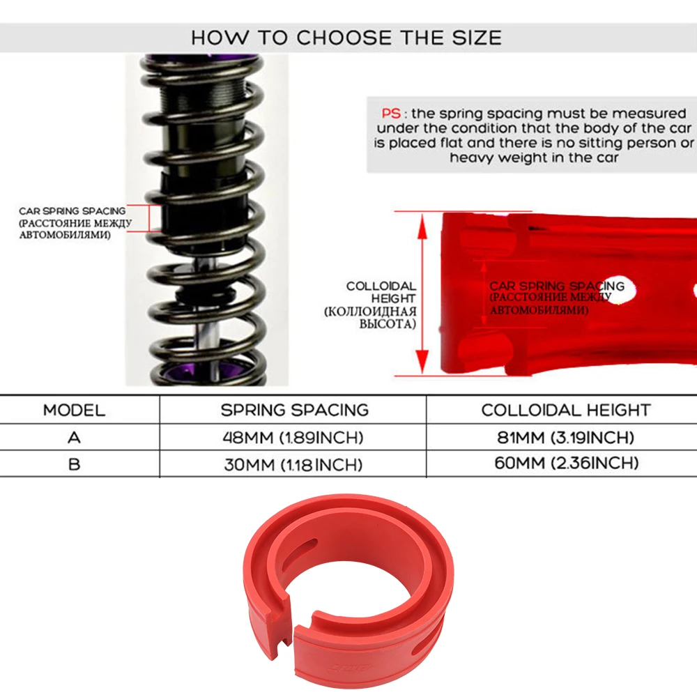 Car Shock Absorber A/B Type 1 PCS Cushion Suspension Buffer Spring Bumpers Car Accessories Universal For Cars Power Auto-Buffers